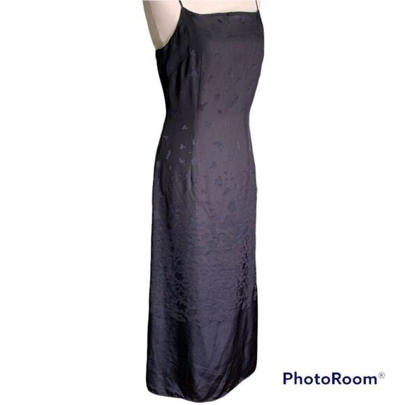 Y2k Black spaghetti strap dress two-tone print design‎ from Japan - Picture 1 of 12